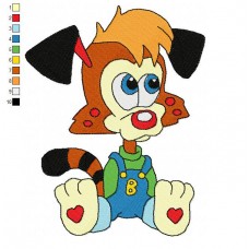 Bonkers 09 Embroidery Design